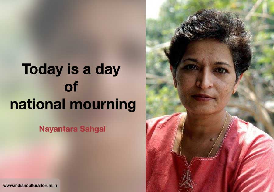 Writers, Academics Respond to Gauri Lankesh’s Murder: Nayantara Sahgal